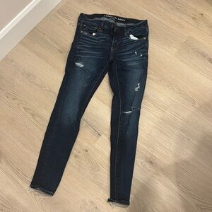 American Eagle ripped skinny jeans